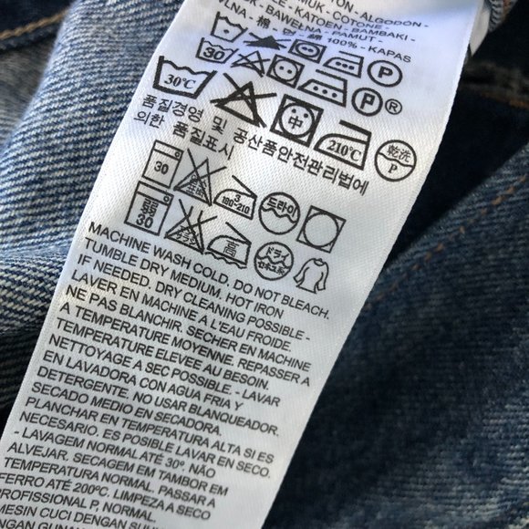 LEVI'S RED TAB DENIM TRUCKER VEST SMALL - Picture 8 of 8